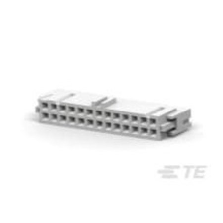 TE CONNECTIVITY Board Connector, 26 Contact(S), 2 Row(S), Female, 0.1 Inch Pitch, Idc Terminal, Locking, Gray 2-215882-6